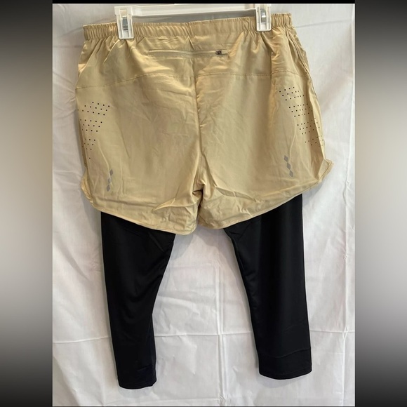 🆕 Raw Gear Men’s Medium Compression Legging Shorts Color-Sand Fast Shipping - Picture 2 of 6